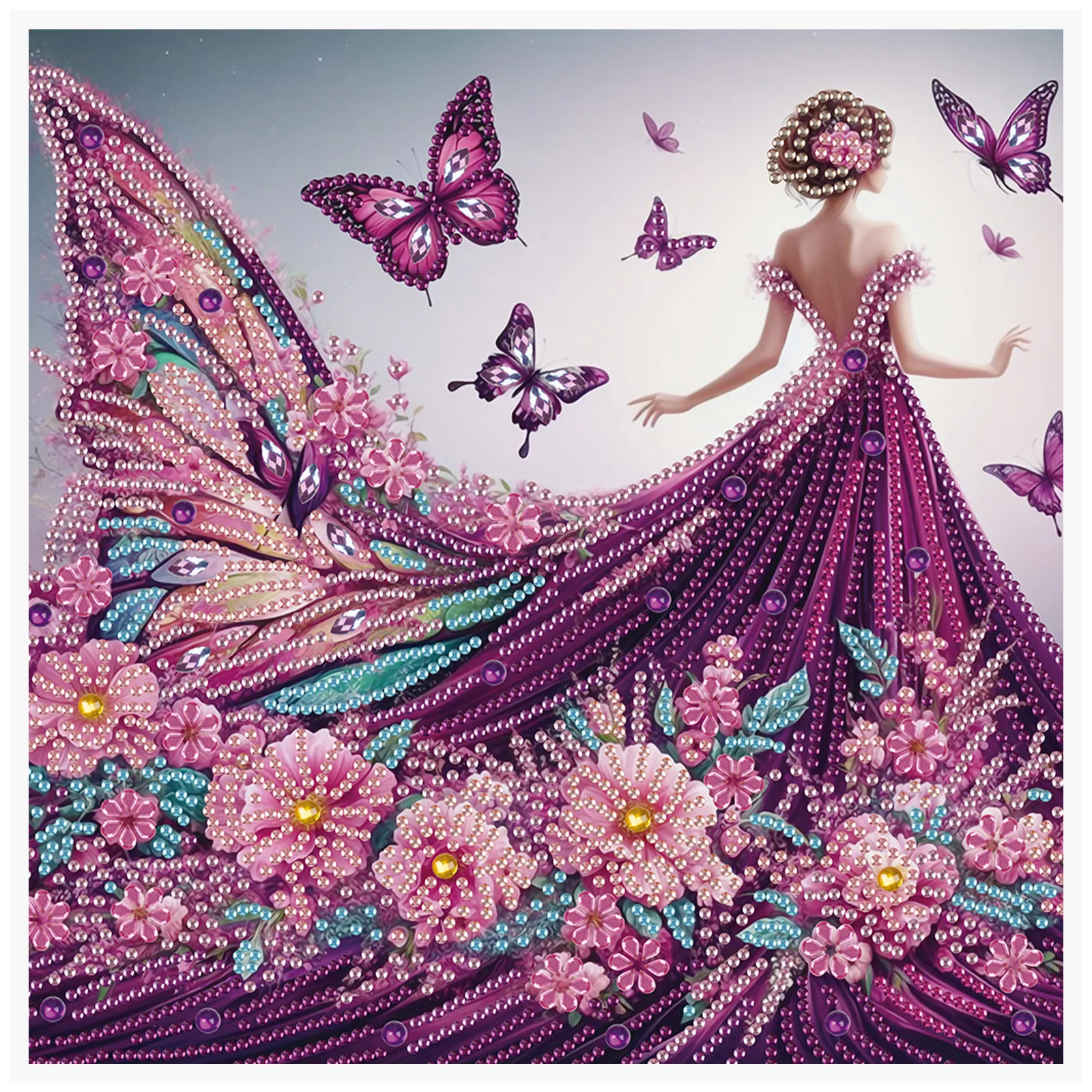 

DIY Elegant woman Special Shape Diamond Art Kits for Beginners and adults,Diamond Art Painting Kit for Home Wall Decoration Gift