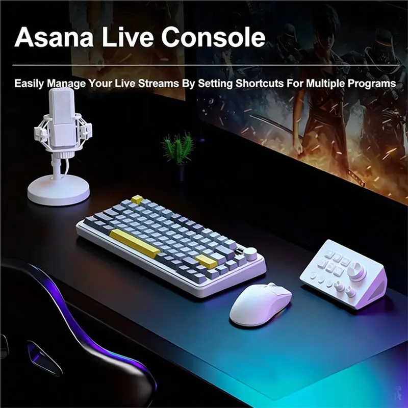 Mini Keyboard Desktop Helper Desk Console Panel Controller Programmable Macro Custom Button Multiple Scenario