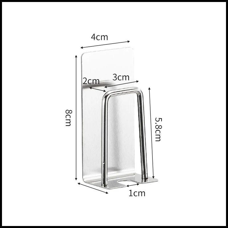 Zahnbürstenhalter aus Edelstahl zur Wandmontage, selbstklebender Zahnbürstenbecherhalter, platzsparender Home-Organizer, Werkzeuge zur Wandmontage