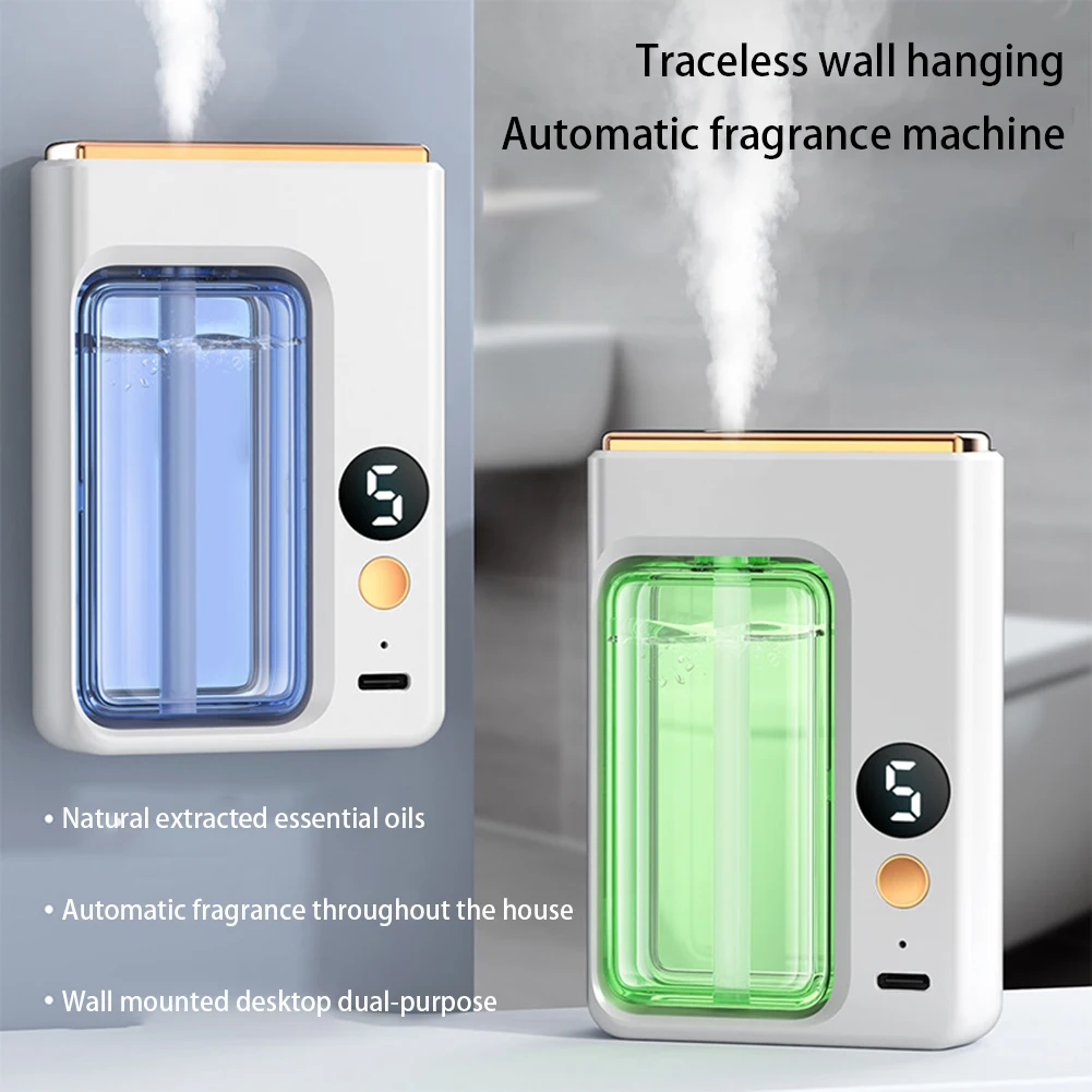 Aromatherapy Diffuser Wireless Wall‑Hanging Portable Aromatherapy Diffuser Automatic Fragrance Spray for Home Decor
