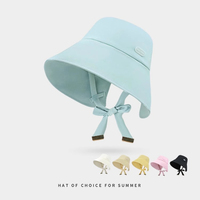 New Fashion Enlarged Brim Strap Bucket Hats for Women Summer Thin Breathable Travel UV Protection Versatile Elegant Sun Hat
