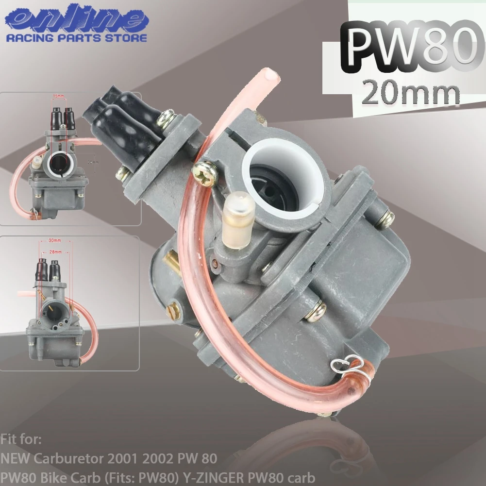 Motorcycle PW80 Carburetor Carburador Carb For YAMAHA PW80 PW PY 80 PY80 BW80 Y-Zinger 1983 - 2006 ATV Dirt Bike Carb Motorcross