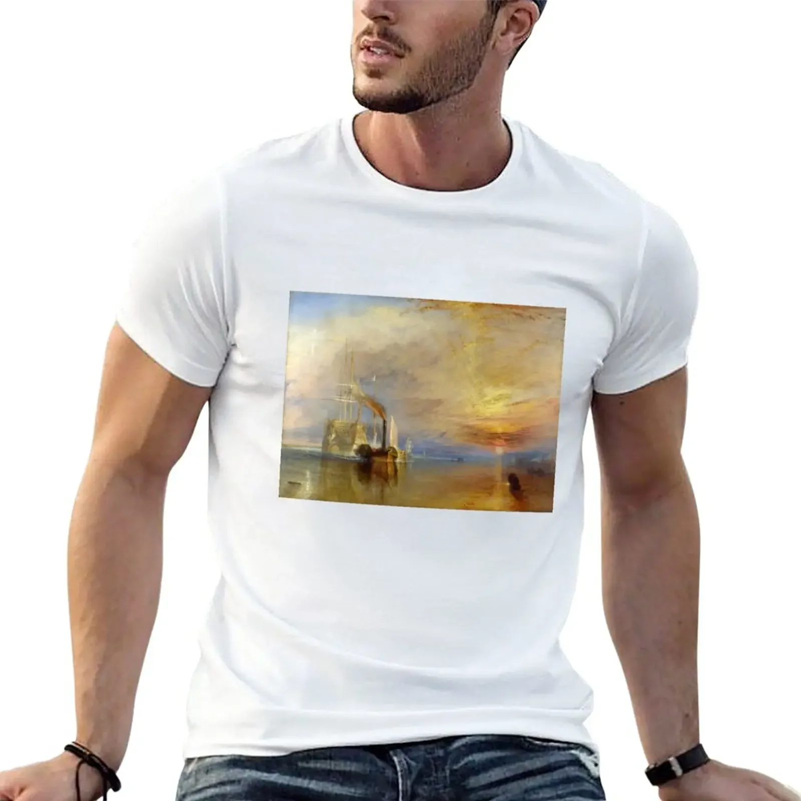 The Fighting Temeraire by J. M. W. Turner (1838) T-Shirt anime clothes Aesthetic clothing customs t shirts for men cotton