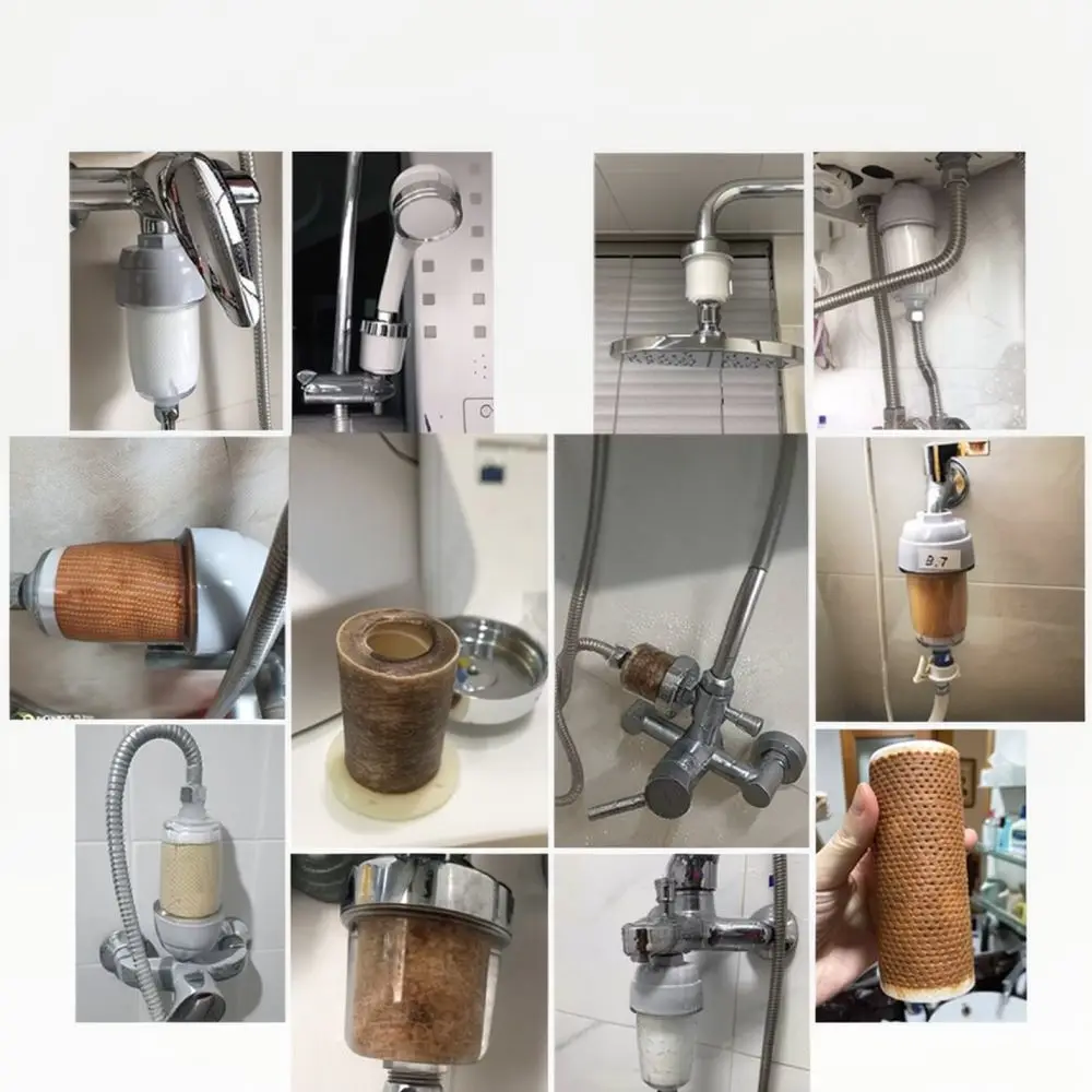 High Efficiency Shower Water Filter Purifier For Faucet Attachment Cleaning Hard Water Softener Bathroom Spare Parts