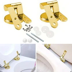 1pc Toilet Seat Hinges Zinc Alloy Gold Household Toilet Cover Mounting Connector Replacement Accessory Kit
