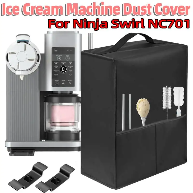 

Kitchen Machine Foldable Dust Cover 600D Nylon Frozen Treat Maker Protector Case for CREAMi Deluxe Ice Cream Maker NC701