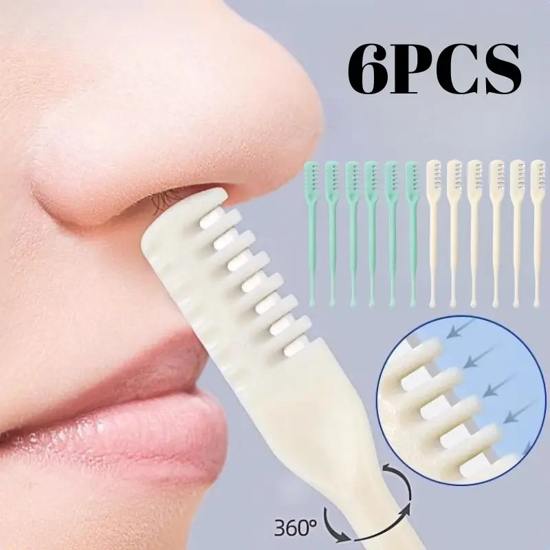 6pcs גבוהה high-סוף שיער גזם נוח 360 מסתובב קליפרס אף שיער מסיר קומפקטי