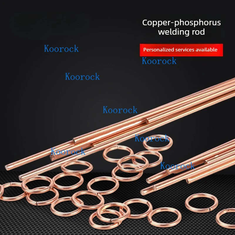 3kg Wholesale Phosphor Copper Brazing Rods for Refrigerator AC Condenser Copper Tube Round Flat
