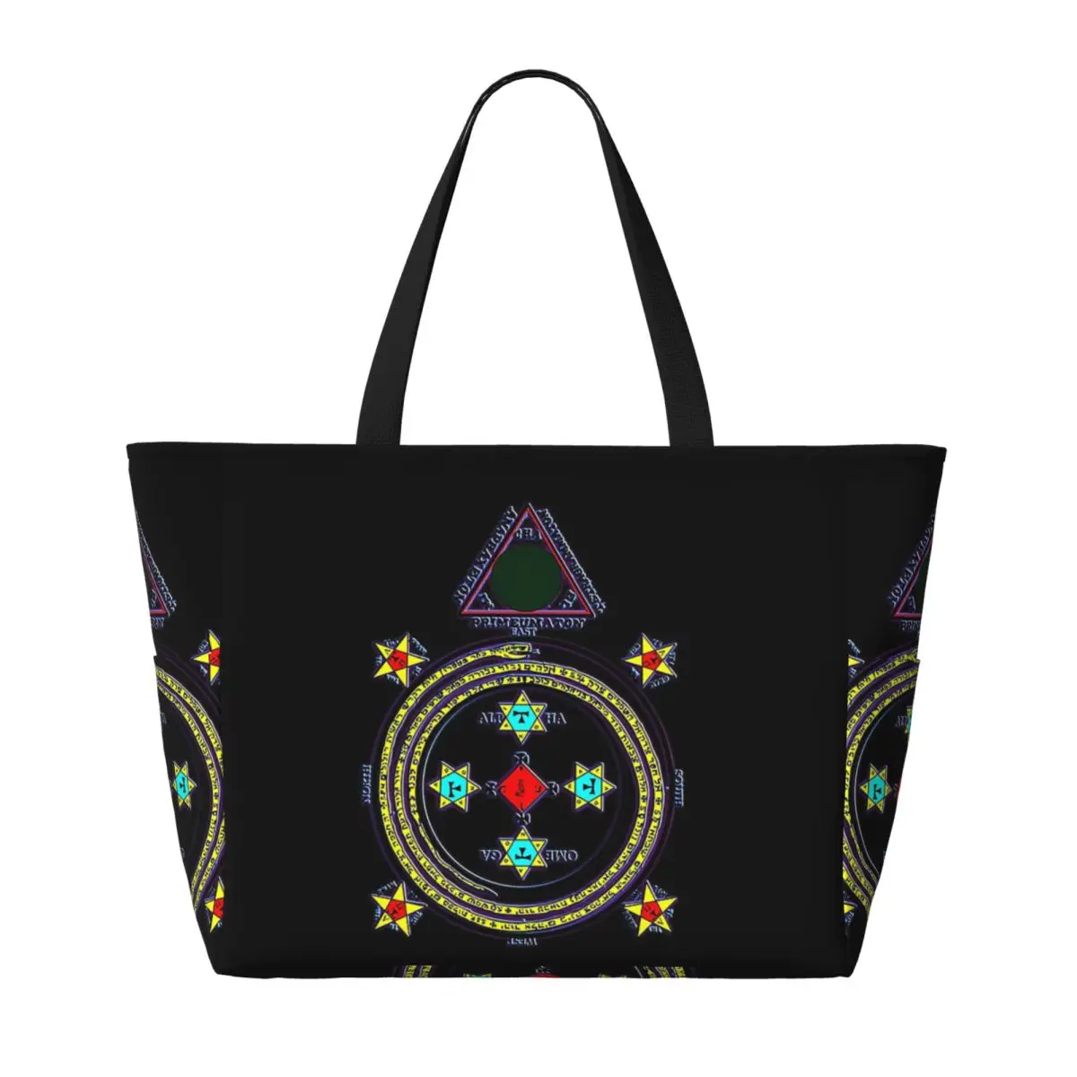 حقيبة سليمان سيركل جويتيا للشاطئ، حقيبة رياضية للصالة الرياضية واليوجا واق من المطر، حقيبة حمل كبيرة للنساء، حقيبة سفر للياقة البدنية