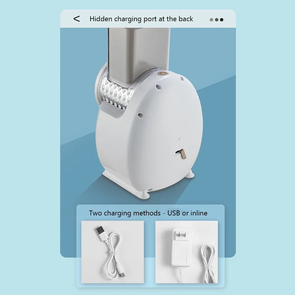 

Электрическая овощерезка, бытовые гаджеты, 3-в-1, многофункциональный измельчитель картофеля, морковь, сыр, перезаряжаемые кухонные аксессуары