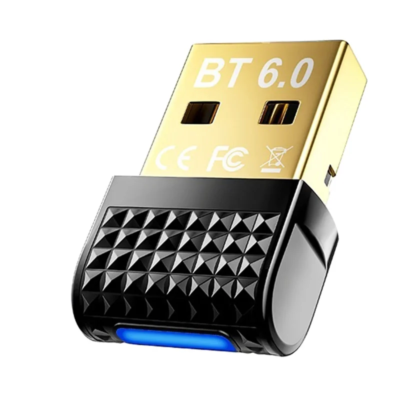 

Superb For Bluetooth6.0 USB Adapter Dongle Receiver Transmitter Supports BLE+ EDR For Bluetooth Keyboard Mouse Headphone Speaker