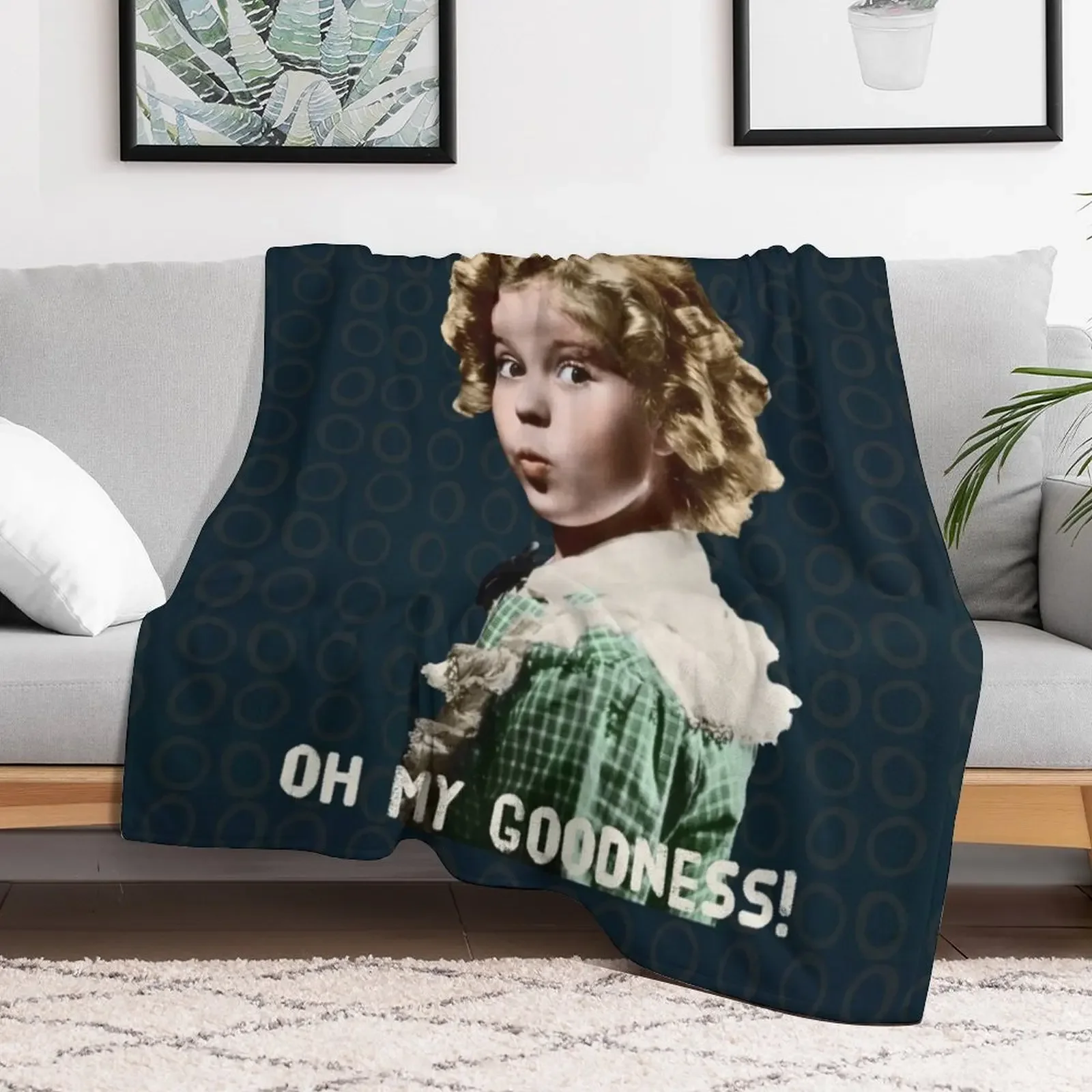 Shirley Temple Oh My Goodness Throw Blanket decorative Summer Soft Plush Plaid Blankets