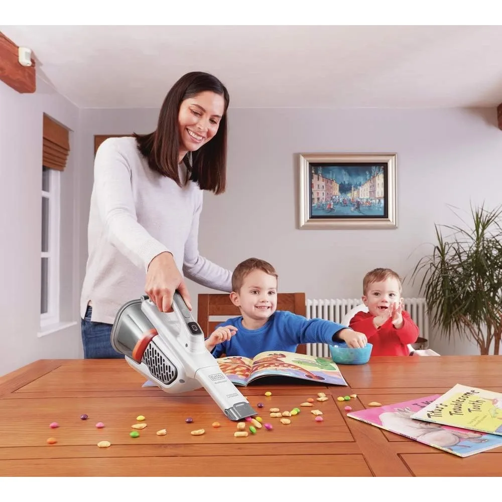 

Dustbuster Handheld Cordless Vacuum w/an extra-long crevice tool , 2 Speeds, one touch easy empty