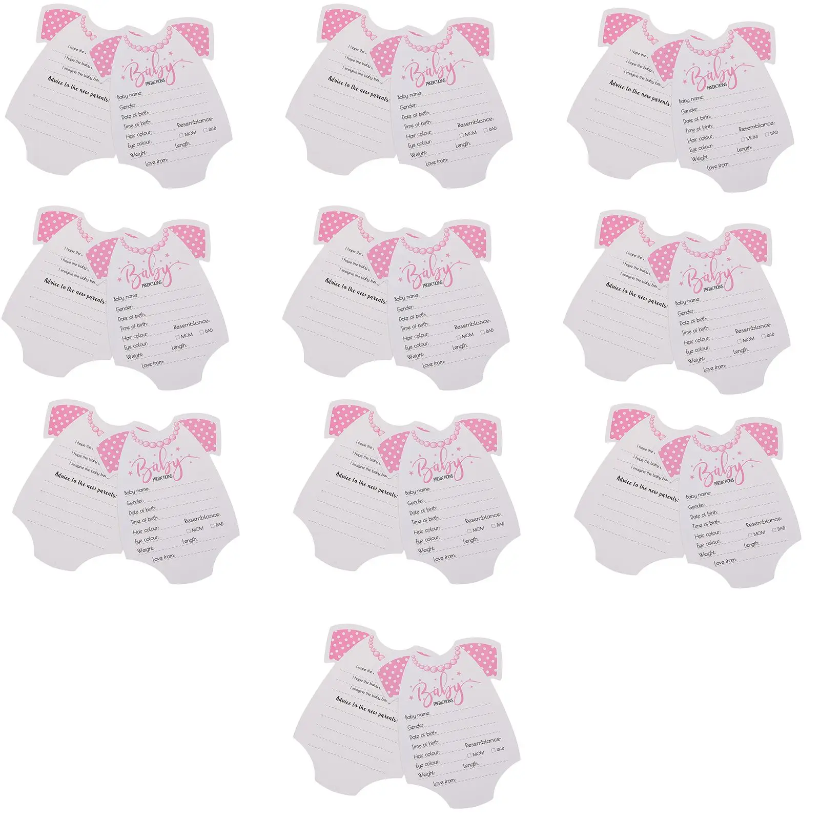 20 Pcs Month Sticker Cards High-end Self-adhesive Prediction Advice Baby Shower Props Newborn Photography Accessories