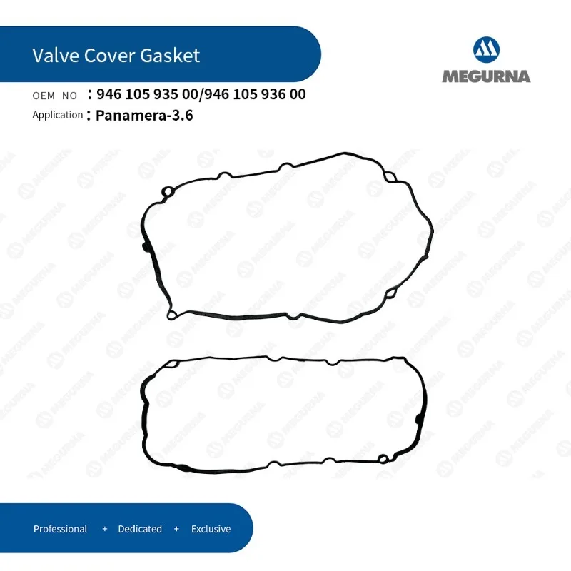 

MEGURNA Valve Cover Gasket Set For Porsche Panamera 3.6 Engine Auto Part Car Accessories 94610593500 94610593600