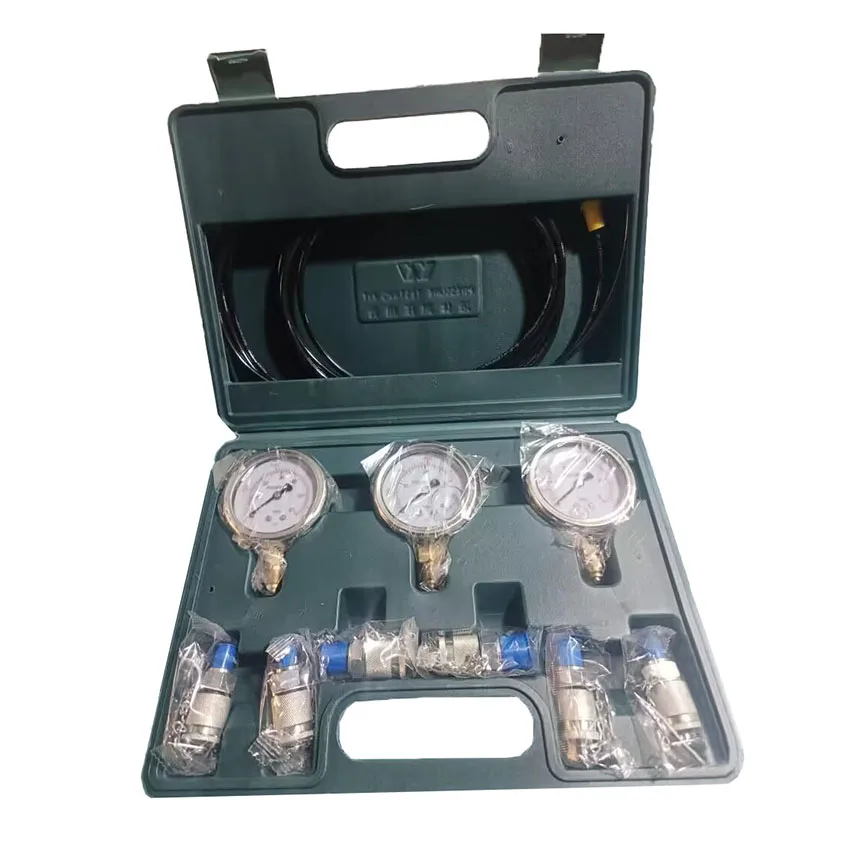 Hydraulic Pressure Gauge Excavator Pressure Test Kit Pressure Test Devices Accessories for Excavator Construction Machinery