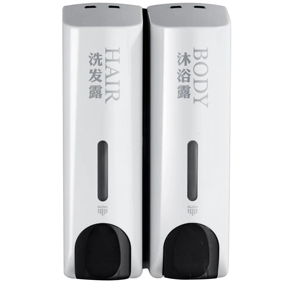 

Wall-Mounted Soap Dispenser Plastic Press Pump Suitable for Home Hotel Bathroom Lotion Shampoo Shower Gel Bottle