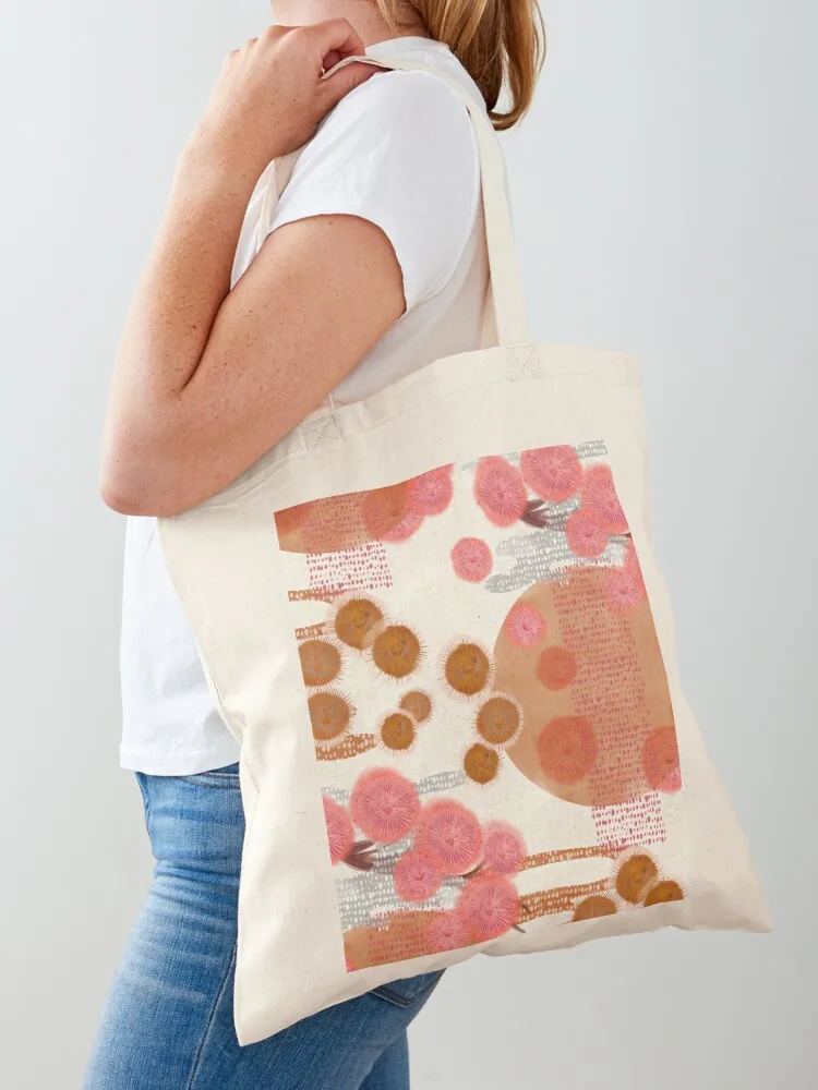 

Garden Party on light beige Tote Bag tote bag Large bags for women canvas tote bag custom canvas