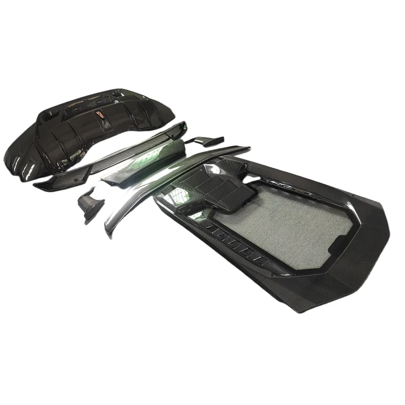 

Factory Direct Sales of Carbon Fiber P-style Rear Bumper Cover and Rear Spoiler Body Kit for Lamborghini LP580 LP610 Body Kit