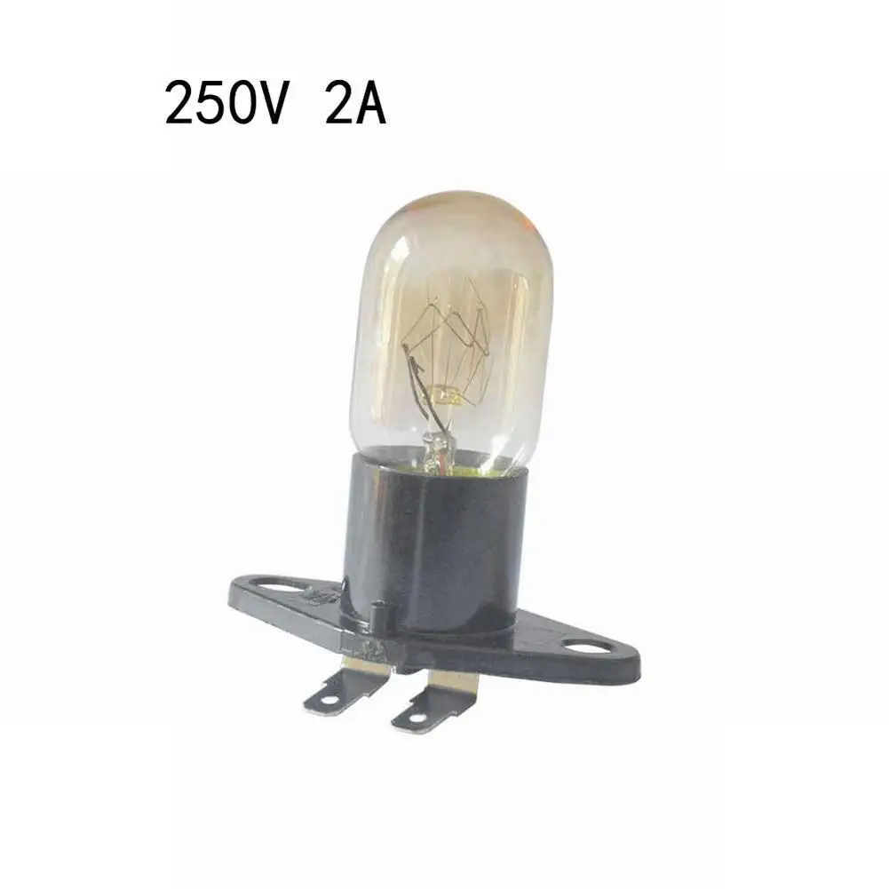 2A 250V 25W Microwave Oven Bulb Refrigerator Lighting Bulb Base Design With Holder Fit For Midea Most Brand image 4