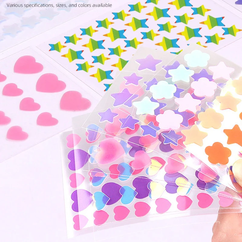 Patchs Acné Zit en Forme d'Étoile, Autocollants de Soins de la Peau, Hydrocolloïde Coloré, Points, lèvent, Absorption de Bain