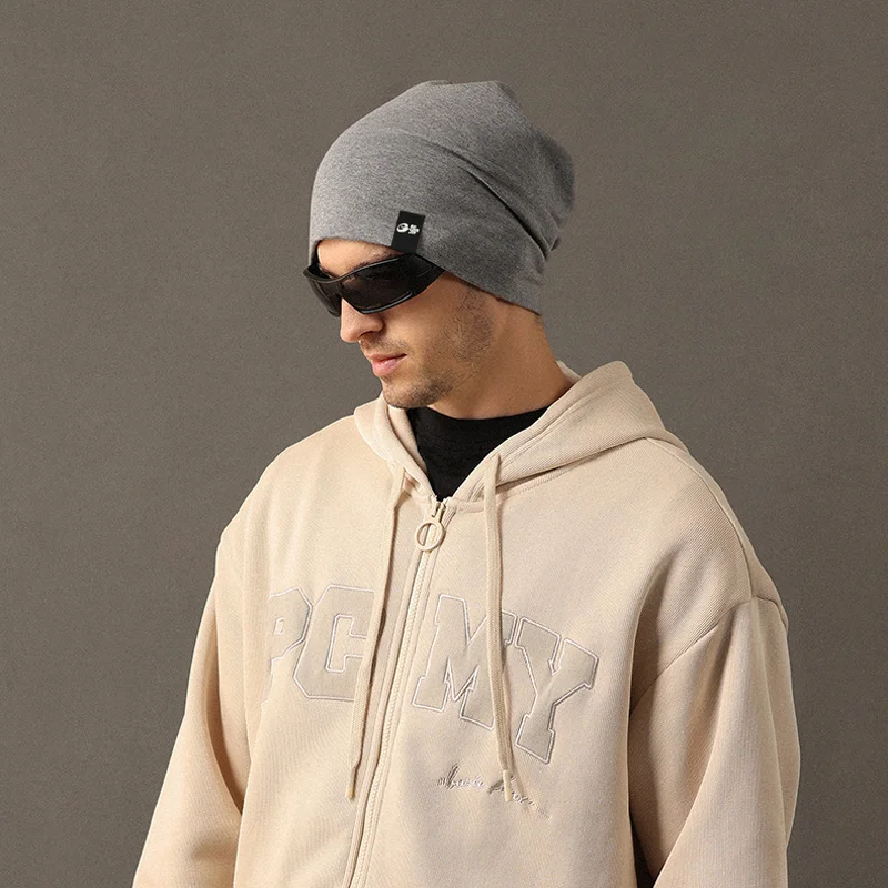 1 Stück Herren-Strickmütze, dünn, winddicht, einfarbig, cooler Stil, Hip-Hop-Mütze – Detail 7