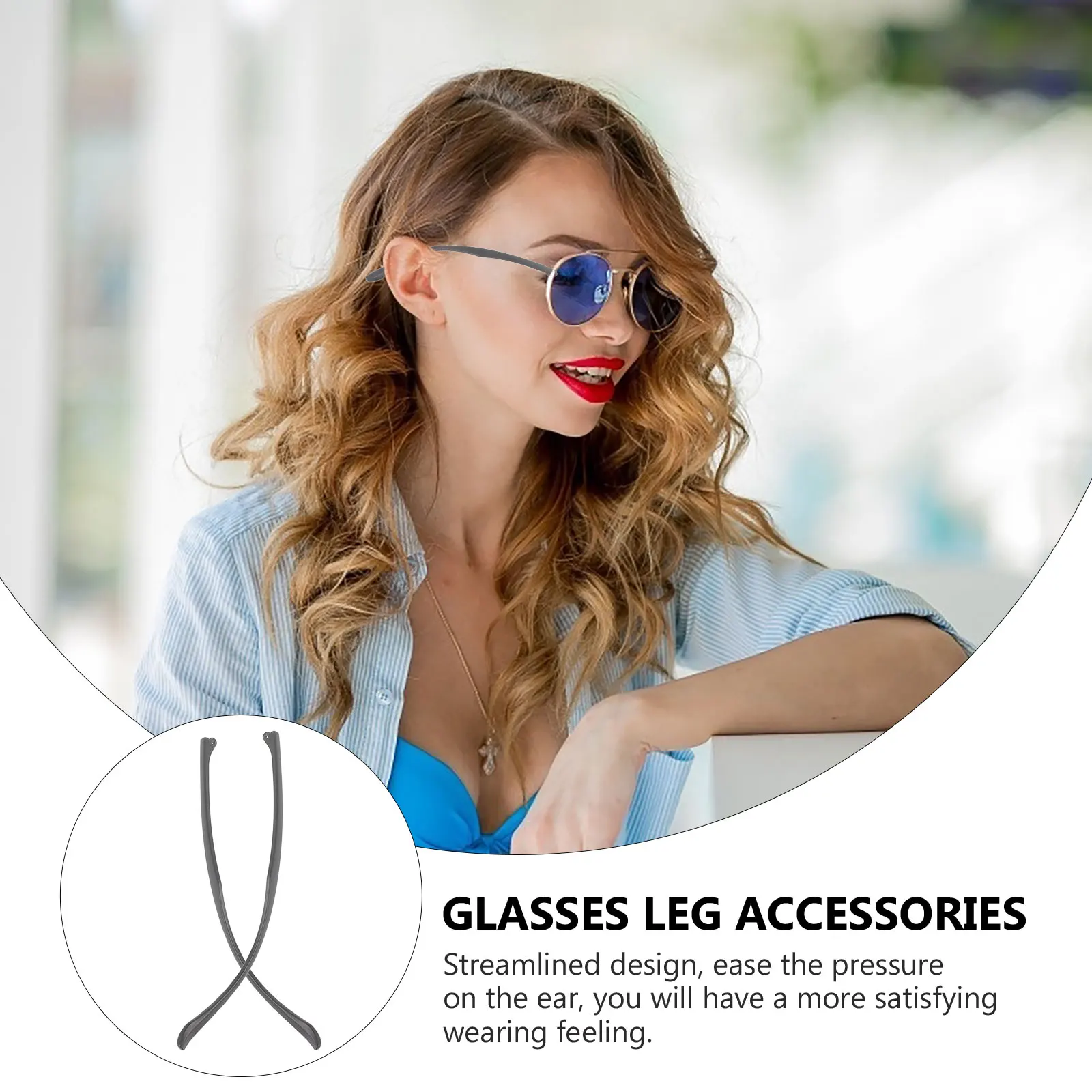 

1Pair Glasses Arms Replacement Universal Stable Eyeglasses Arm Legs Repair Accessories Comfortable Pressure Relief Glasses