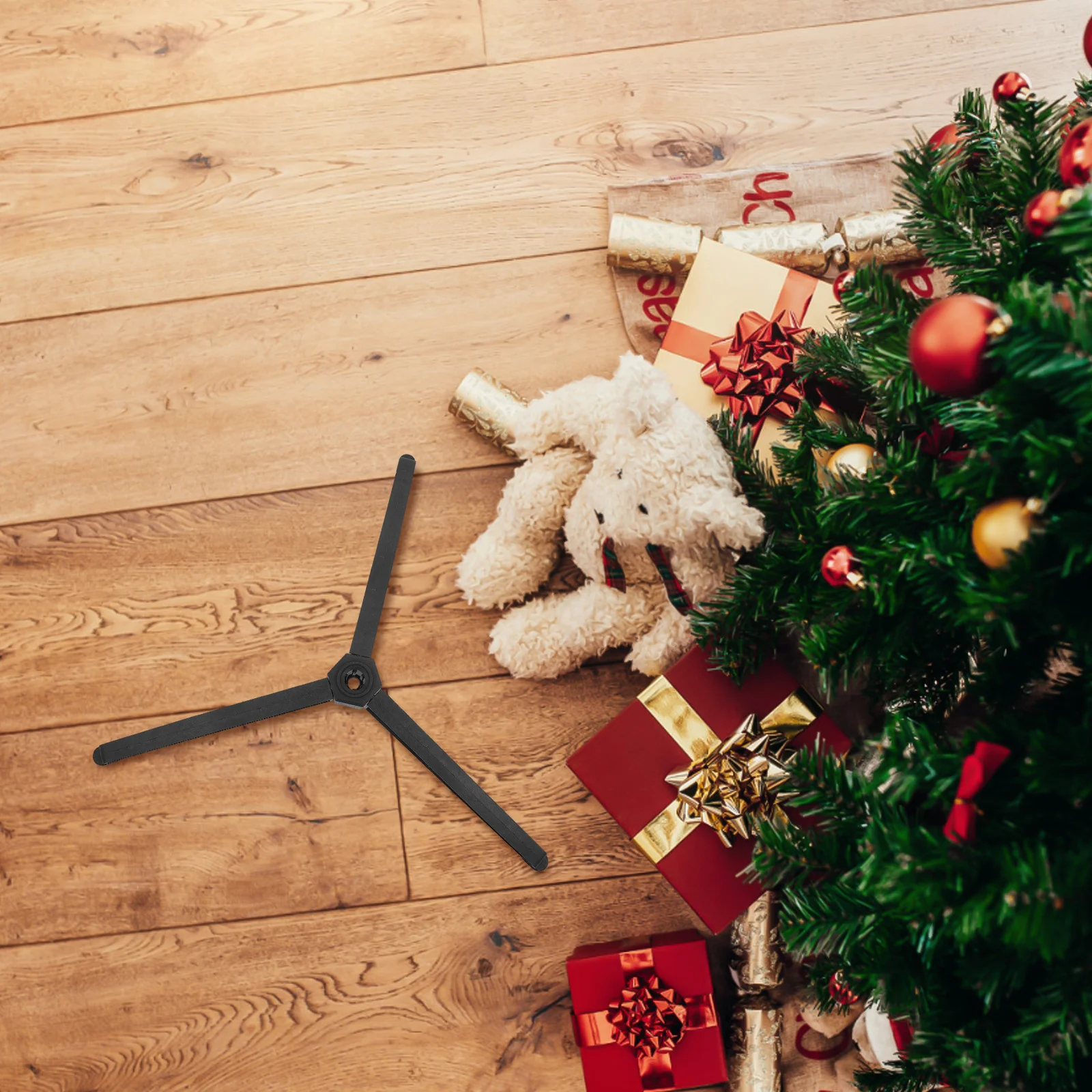 

Christmas Tree Stand 1 Piece Stylish Plastic Xmas Tree Bracket Support Holder for Festive Home Decoration Accessories