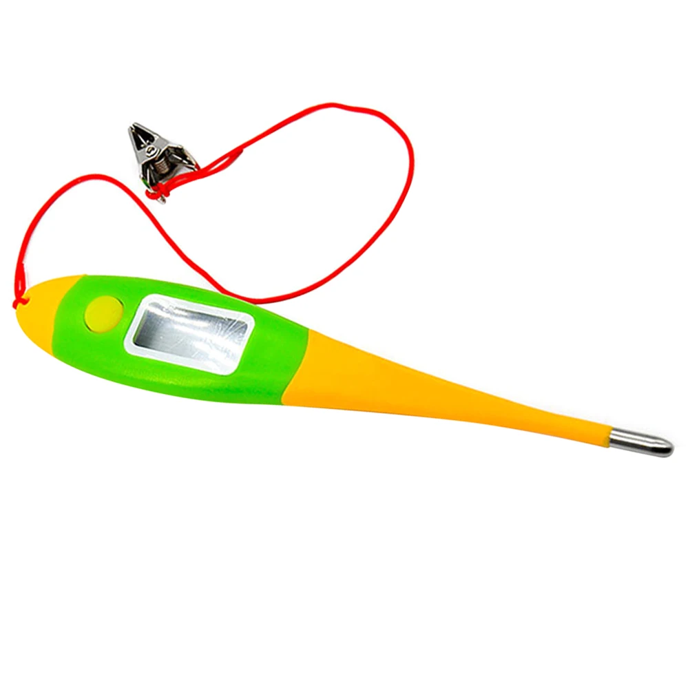 

Digital Pet Thermometer Soft Bendable Tip Lcd Display 35-43°C Accurate Body Temperature Meter For Dogs Cattle Sheep Farm Animals