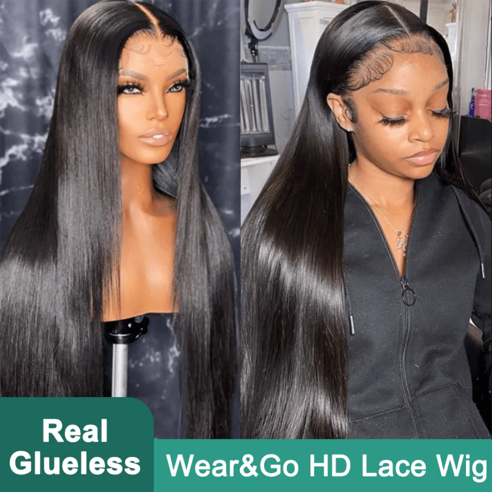 Brazilian Straight Human Hair Wigs 13x6 Glueless Lace Frontal Wig on Sale 180% Ready to Wear 13x4 Transaprent Lace Frontal Wig