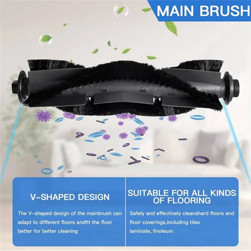 ABVI-11PCS Spazzola principale Spazzola laterale Filtro Hepa Mop Pad per accessori per aspirapolvere Airrobo P30
