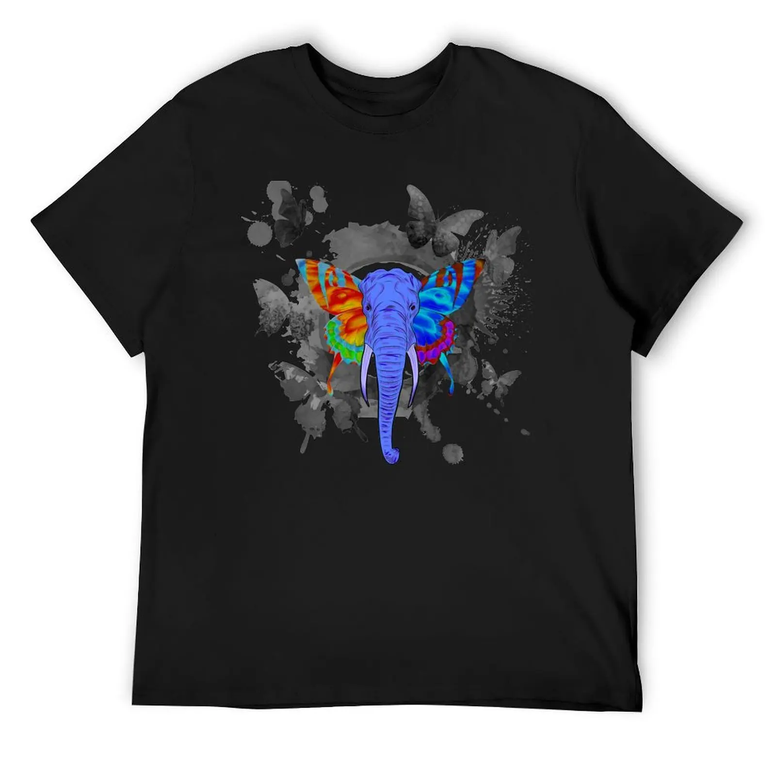 Butterfly Ears Elephant T-Shirt anime oversizeds essential t shirt for a boy mens graphic t-shirts funny