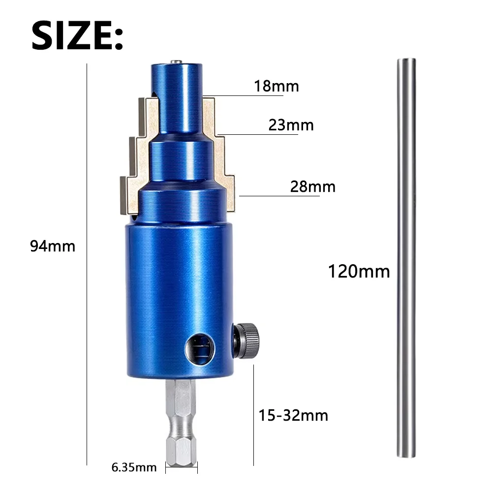Universal Broken Pipe Extractor Tool 4/6mm 1Inch, Rust Damaged Angle Valve & Faucet Remover for Home Pipeline Repair