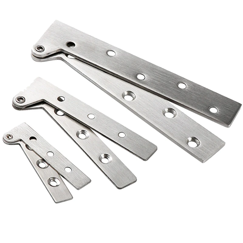 

High Quality 10PCS Stainless Steel Door Pivot Hinges 360 Degree Rotary Invisible Hidden Insert Door Hinges Install Up and Down