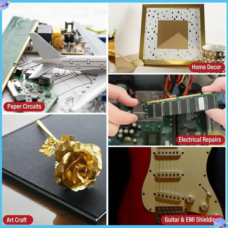 

A43T Copper Tape, Copper Foil Tape, Copper Tape Conductive Adhesive, Copper Foil Tape For Stained Glass Guitar
