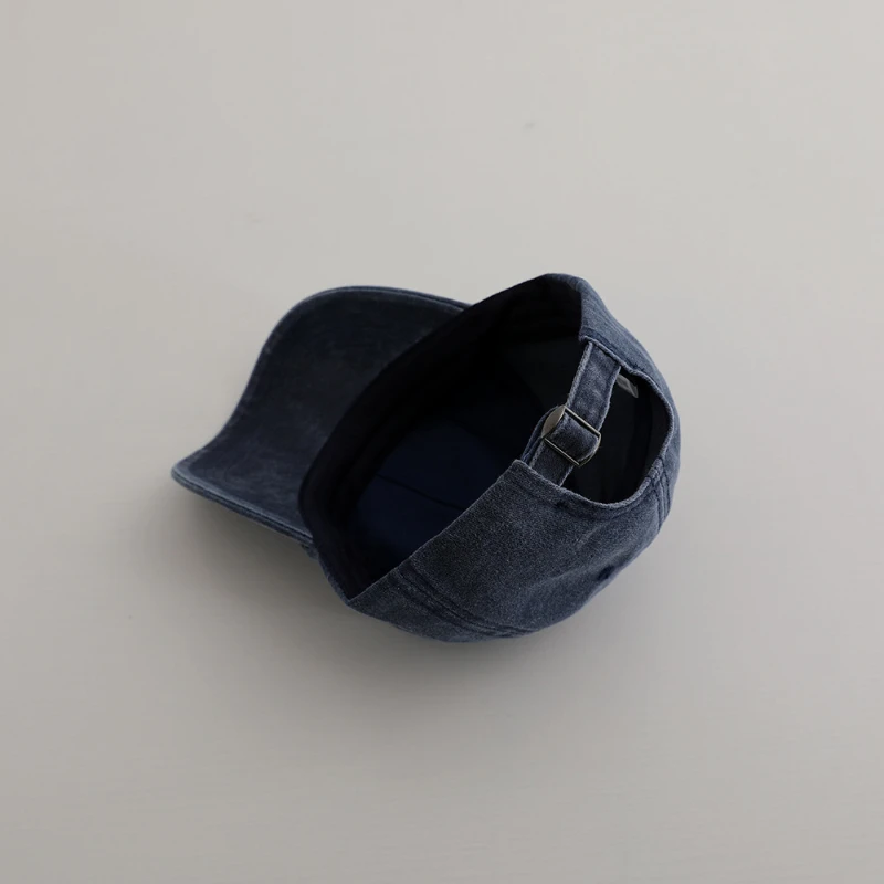 New Arrival Fashion Boys Embroidered Letter Baseball Cap Kids Denim Sun Hat UV Protection Peaked Caps 3-8Y