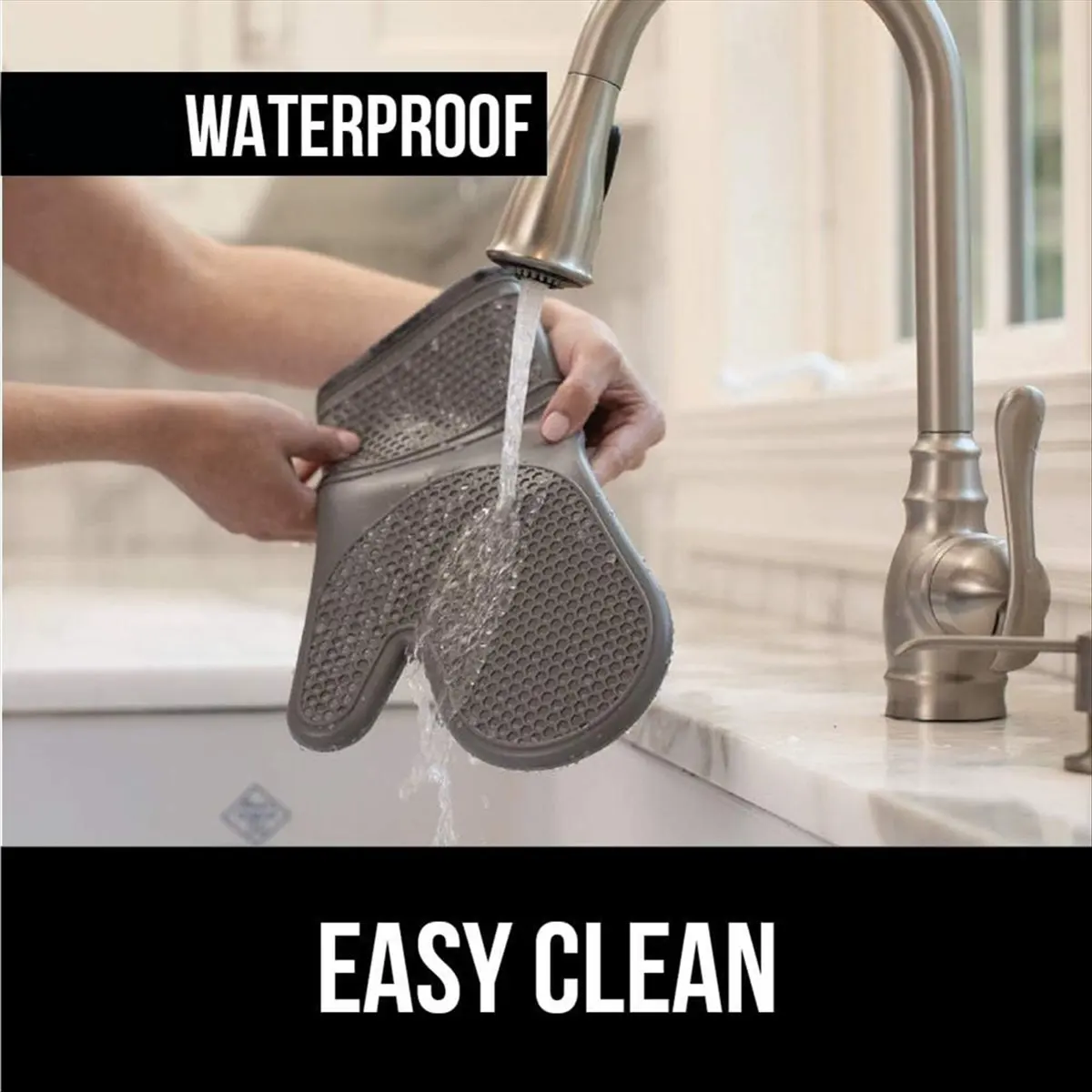 

AT54 Набор жаро- и противоскользящих силиконовых прихватков для духовки, водонепроницаемые, толстые перчатки для приготовления пищи на кухне