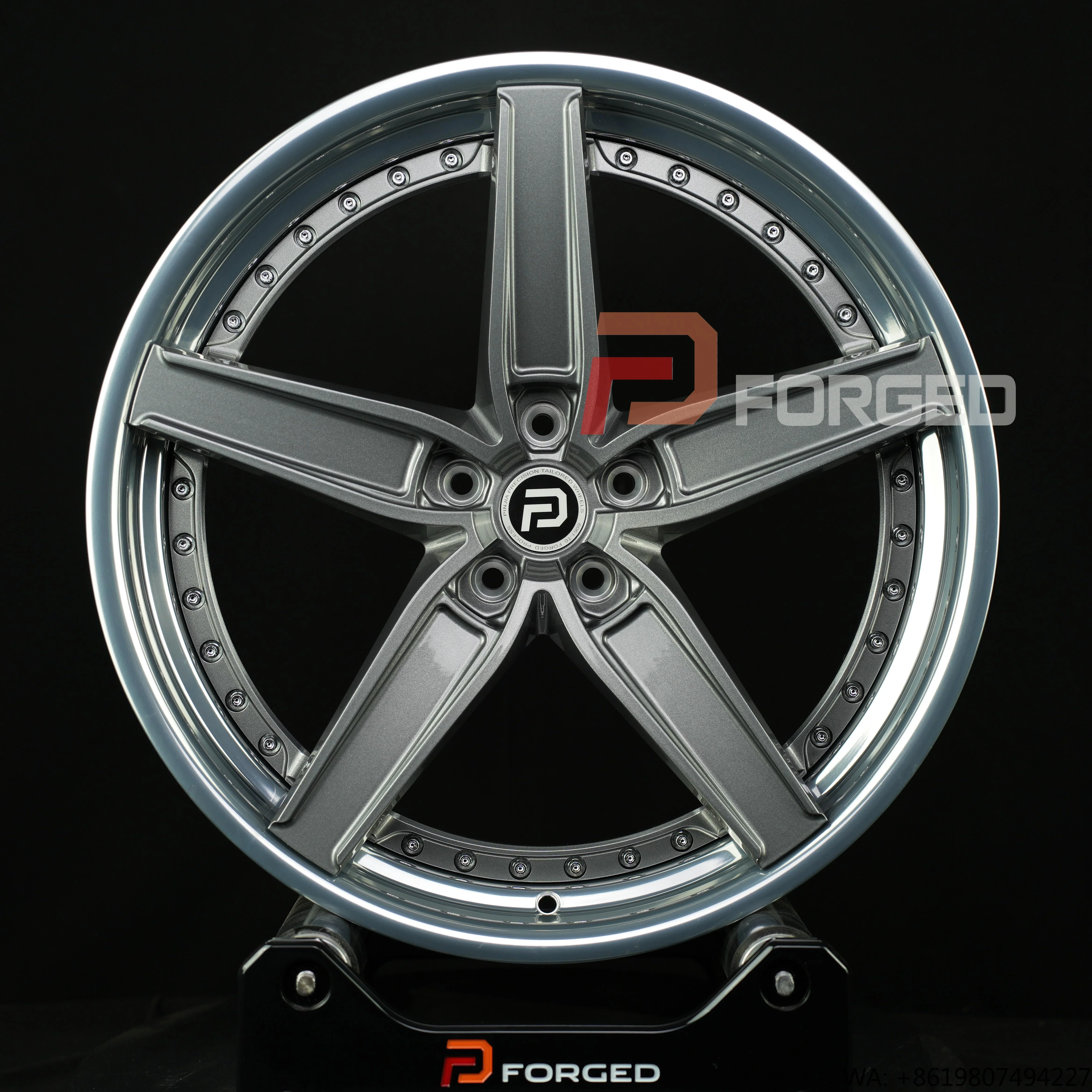 

Custom 2-piece Forged Wheels Lightweight Alloy Wheels for 812 F12 488 458 430 296 F8 ROMA F355 348 Retro Car MR2