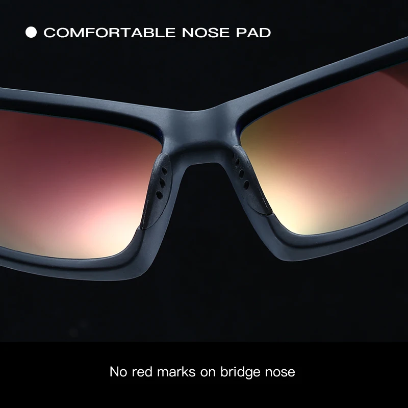 Polarized Sports Sunglasses with Anti Slip Nose Pads and Secure Fit for Tennis Soccer and Other Dynamic Sports for Men Women image 5