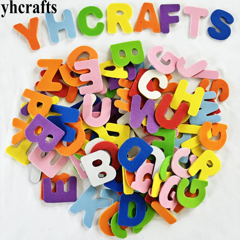 1bag/LOT.A-Z letters foam stickers Alphabet stickers Kids toy Scrapbooking kit Early educational toys Teach your own OEM cheap