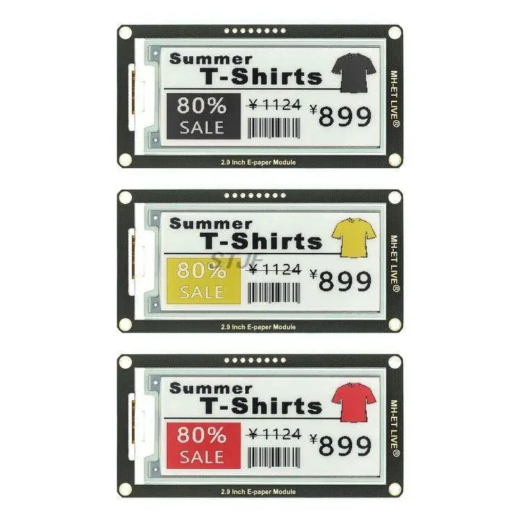 2.9" 2.9 Inch Epaper Module E-paper E-Ink EInk Display Screen SPI Support For Arduino UNO STM32 Raspberry PI ESP32