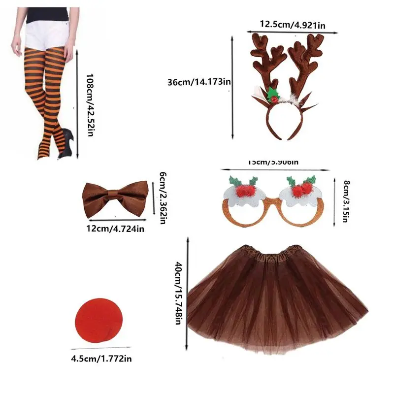 Weihnachtsrentier, Elch, Puffrock, Rentier-Stirnband und andere Produkte, Rollenspielkostüme, Halloween-Weihnachten