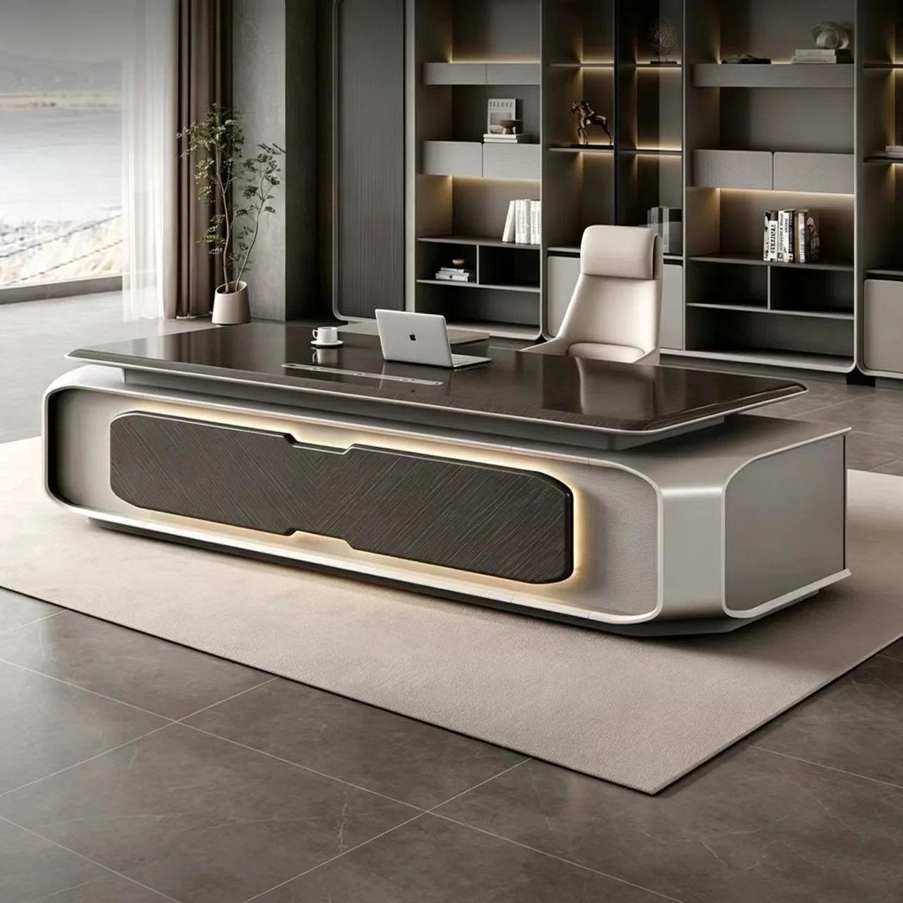 Desk Boss Table Light Luxury High Sense President's Office New Fashion Computer Desk Simple Modern Desk