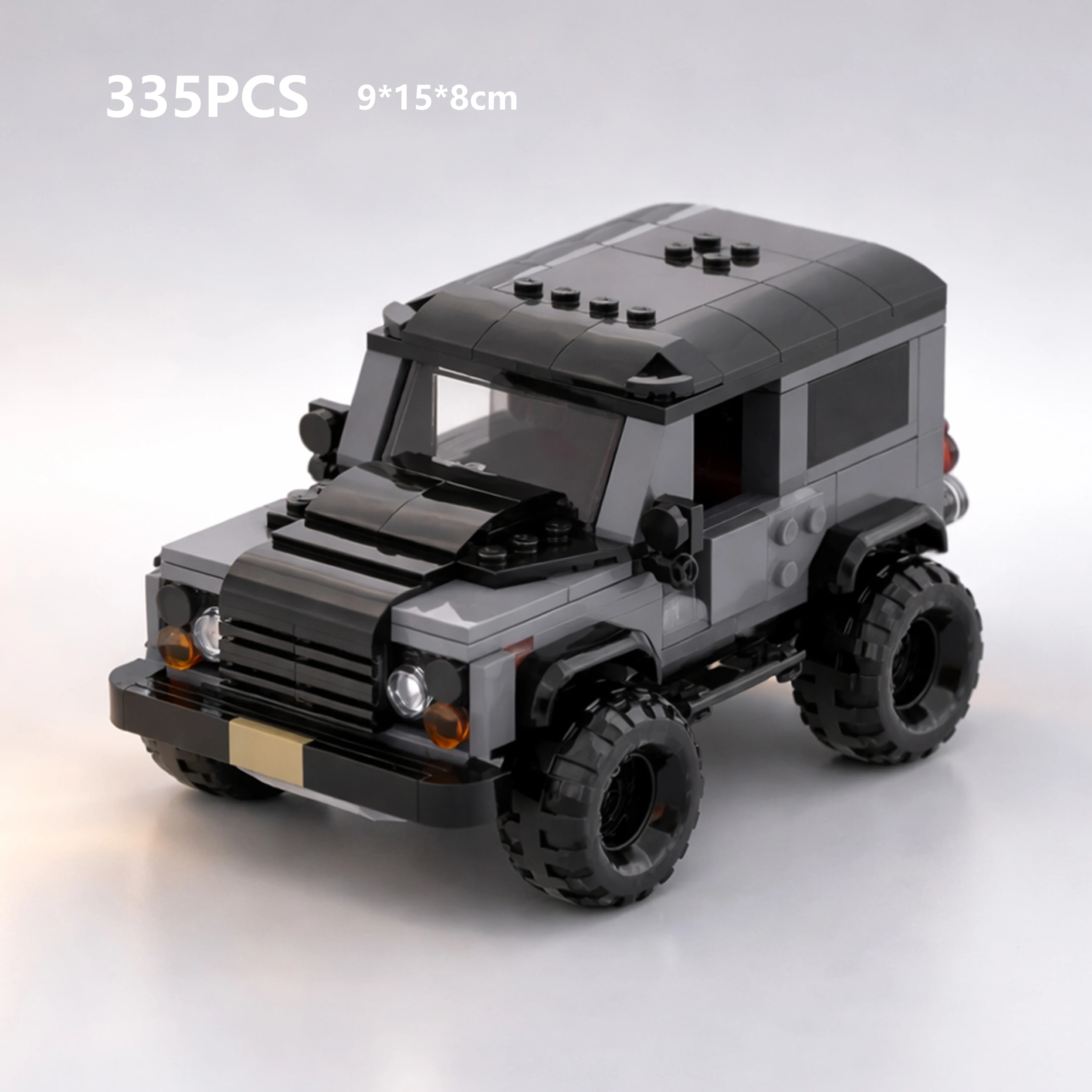 

335PCS Off Road Vehicle Building Blocks Model Technical SUV Assembly Toy Mechanical 8 Speed Gear Adult Display Gift