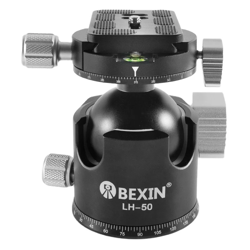 

Шаровая головка BEXIN LH-50 с поворотом на 360° и быстросъемной пластиной PU-70B для штативов и зеркальных камер