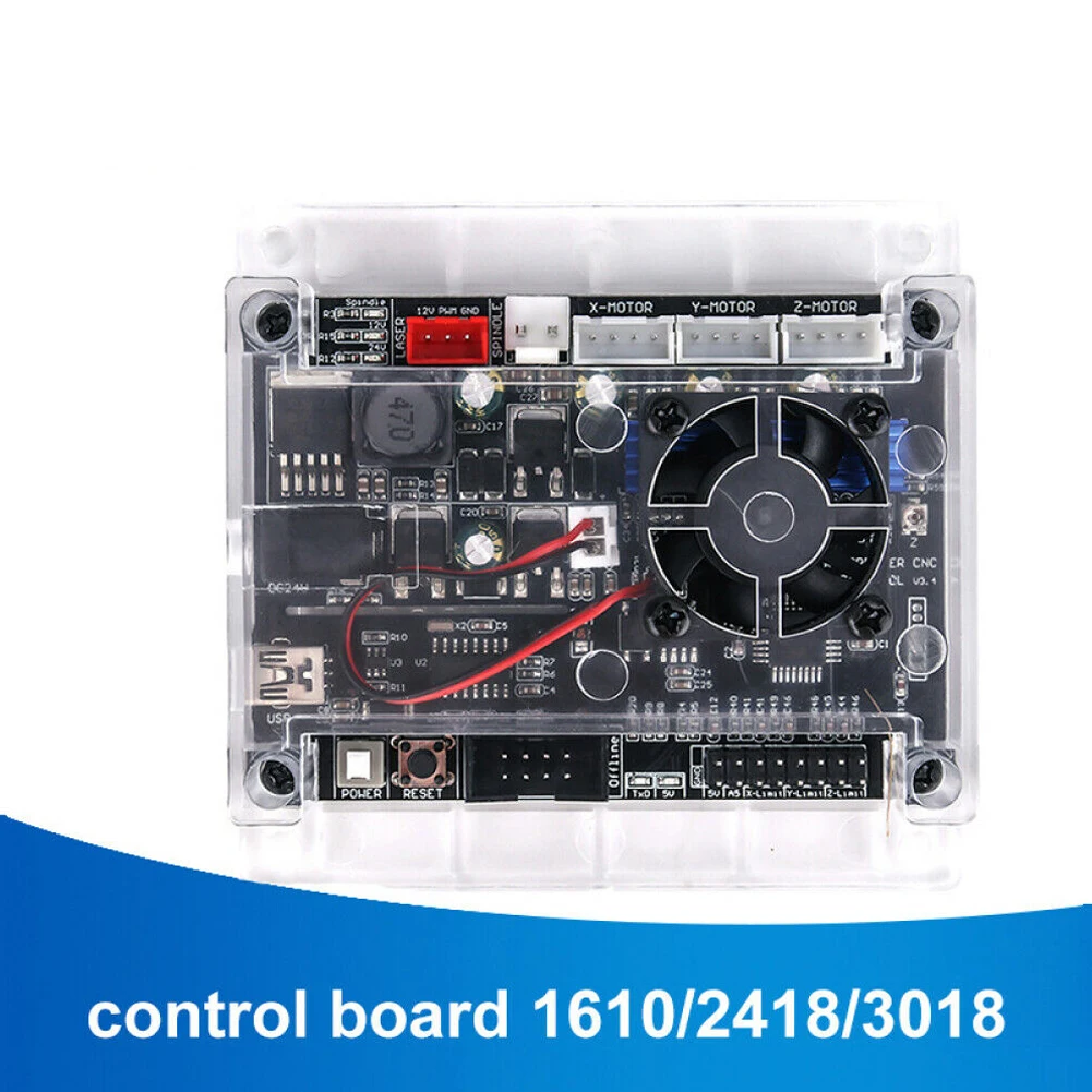 CNC Controller Board 3-Axis For For GRBL 1.1f USB Stepper Drivers 24V 20000 Rpm Spindle Offline Mode For 3018/2418