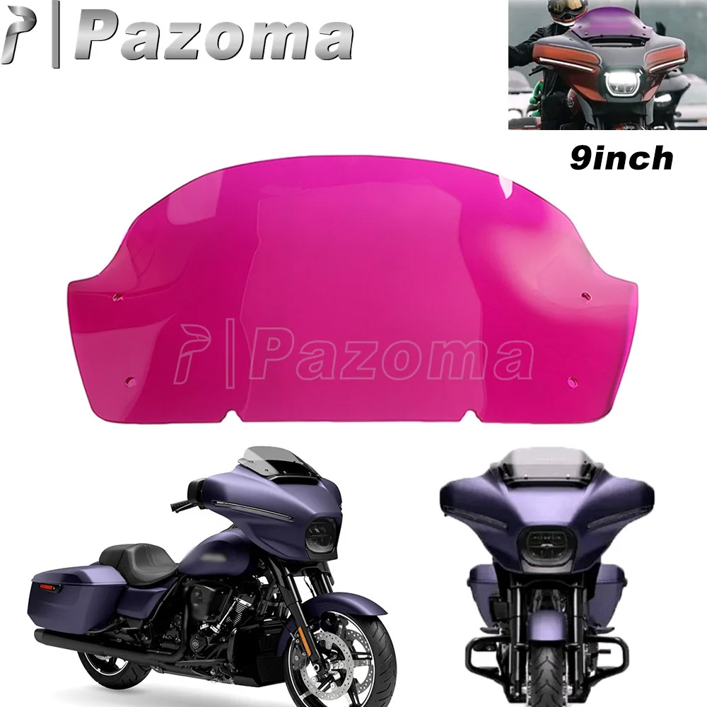

9-дюймовый обтекатель для Harley CVO Street Glide FLHXSE 2023 2024 2025 26+ — переднее ветровое стекло, дефлектор, ветрозащита для мотоцикла