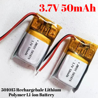 501015 3.7V 50mAh 051015 Lithium Polymer Rechargebale Li-ion Battery For DVD GPS Tracker Bluetooth Headsets Hearing Aids toys