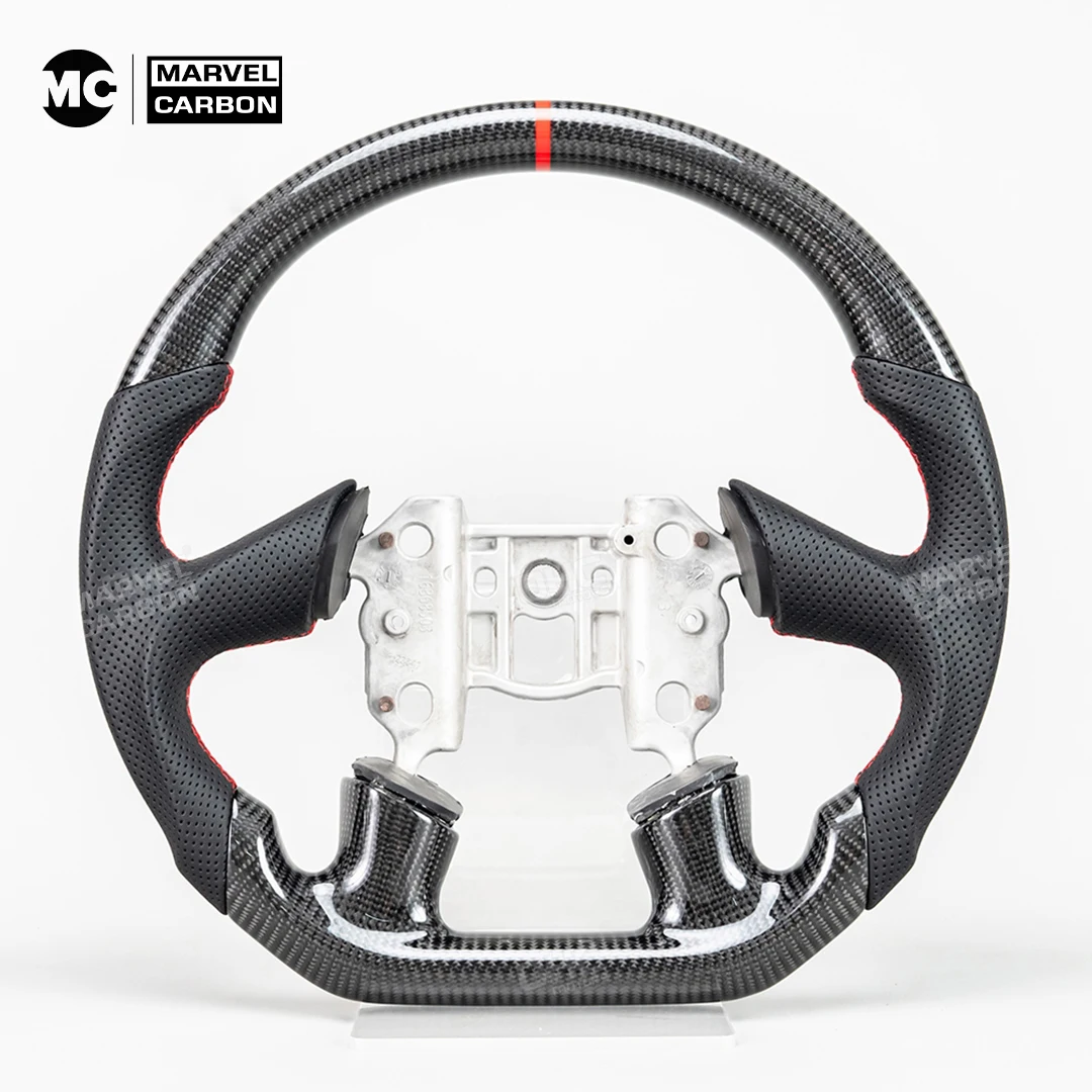 

100% Pure Carbon Fiber Customized Steering Wheel For Chevrolet Corvette C5 Perforated leather No Airbag