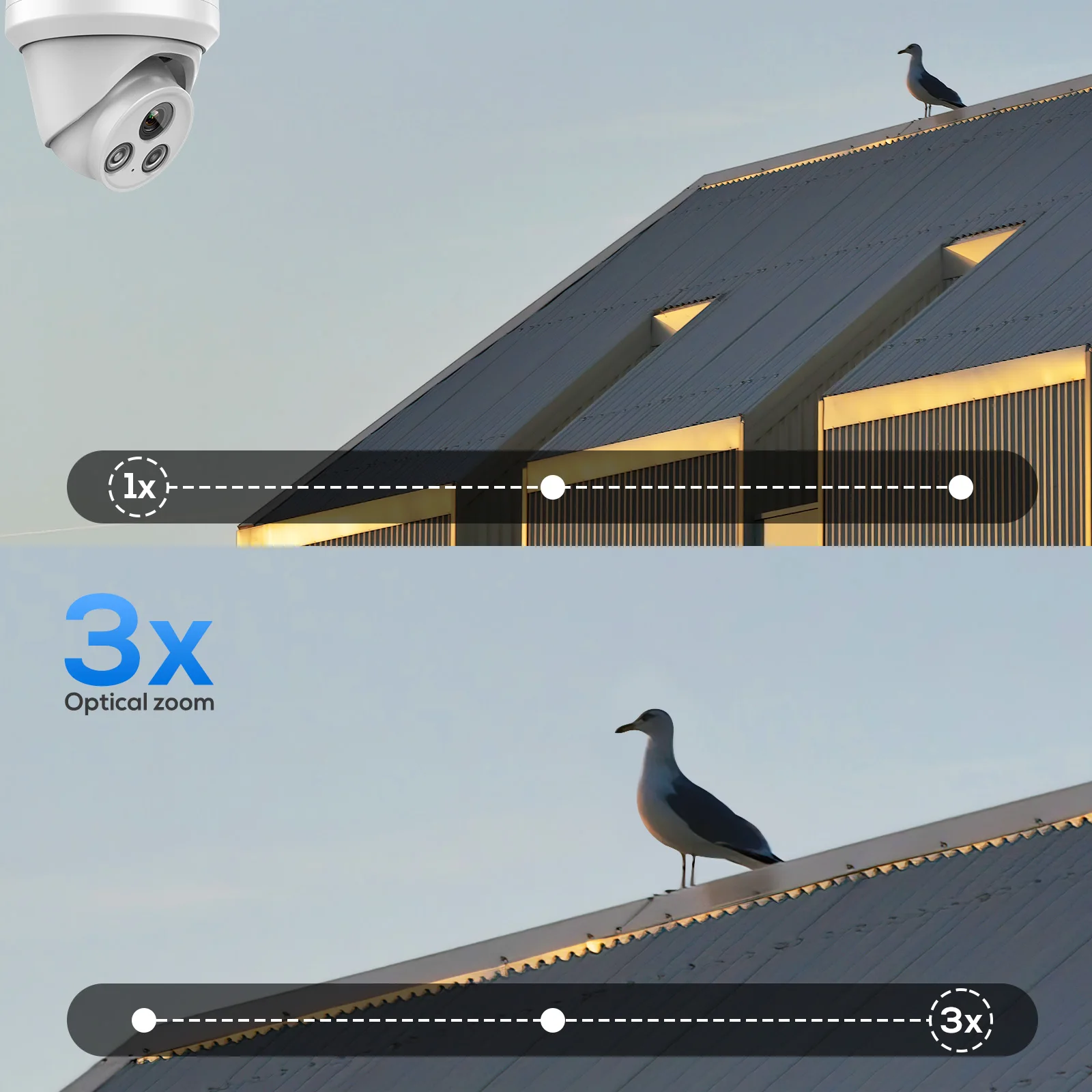 Hikvision Compatible 4MP IR Turret IP Camera Built-in Mic F2.0 lens Human Vehicle Detection Plug&Play with Hikvision NVR APP Vie
